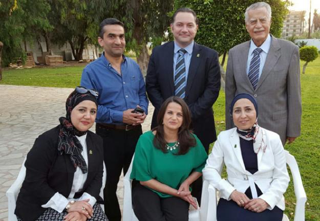 مشاركة أعضاء لجنة العلاقات العامة في حفل استقبال منتدى المعاقين