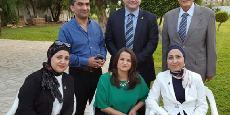 مشاركة أعضاء لجنة العلاقات العامة في حفل استقبال منتدى المعاقين