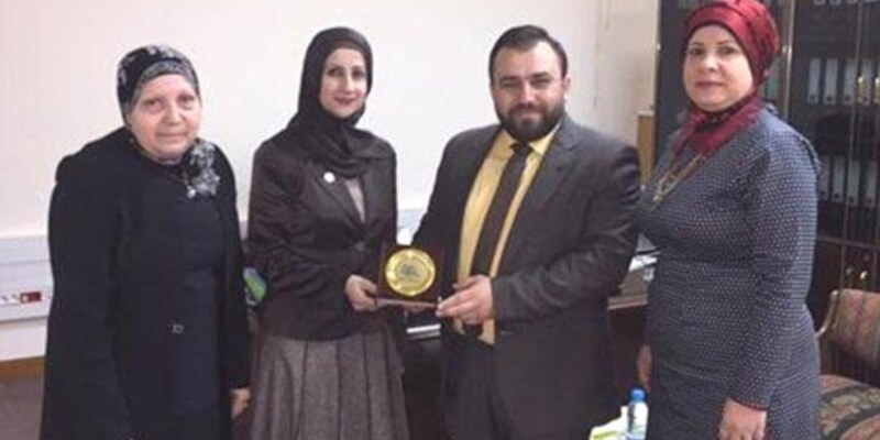 الرابطة النسائية الإسلامية تهنئ أ. محمد العرب باستلامه مكتب الإعلام