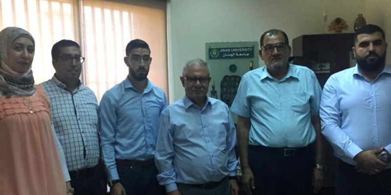 وفد تربوي من حركة حماس والرابطة الإسلامية لطلبة فلسطين في جامعة الجنان ـ صيدا